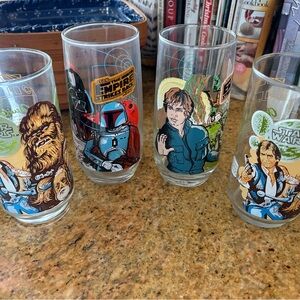Star Wars Character Vintage Glass Set (4 glasses)